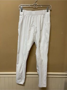 FitsT4 Sports Women’s Size M Breeches Riding Pants Leggings Full Seat Grip White